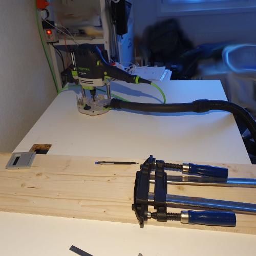 Bureau en préparation de modification par Gachoud-montage